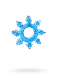 Голубая гелевая насадка-звезда - Toyfa Basic - в Пензе купить с доставкой