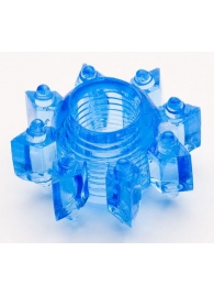 Голубая гелевая насадка-звезда - Toyfa Basic - в Пензе купить с доставкой