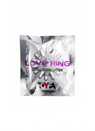 Прозрачное гелевое эрекционное кольцо с шипиками - Toyfa Basic - в Пензе купить с доставкой