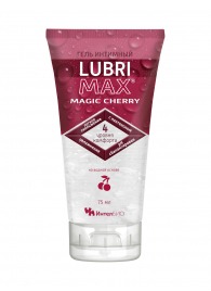 Интимный гель-смазка на водной основе Lubrimax Magic Cherry - 75 мл. - ИнтелБИО - купить с доставкой в Пензе