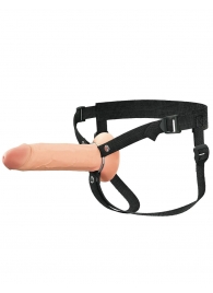 Полый страпон на ремнях 8’’ Hollow Silicone Strap-on - Pipedream - купить с доставкой в Пензе