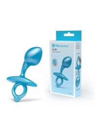 Голубая анальная пробка для массажа простаты Bulb Silicone Prostate Plug - 10,7 см. - b-Vibe - в Пензе купить с доставкой