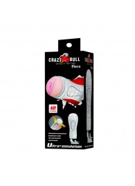 Мастурбатор-вагина Flora White с присоской и 12 режимами вибрации - Baile - в Пензе купить с доставкой