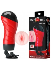 Мастурбатор-вагина Delia с вибрацией и присоской - Baile - в Пензе купить с доставкой