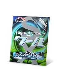 Презерватив Sagami Xtreme Mint с ароматом мяты - 1 шт. - Sagami - купить с доставкой в Пензе