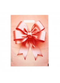 Пакет с принтом в виде банта с вырубной ручкой (30х40 см) - Сима-Ленд - купить с доставкой в Пензе
