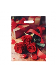 Пакет с принтом в виде роз (31х40 см) - Сима-Ленд - купить с доставкой в Пензе