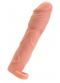 Телесная удлиняющая насадка с подхватом - 19 см. - ToyFa - в Пензе купить с доставкой