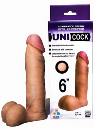 Насадка для страпона фаллической формы UNICOCK 6  - 18 см. - LOVETOY (А-Полимер) - купить с доставкой в Пензе