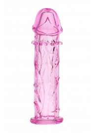 Розовая насадка фаллической формы - 12,5 см. - A-toys - в Пензе купить с доставкой