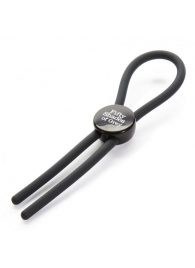 Тёмно-серое эрекционное кольцо с зажимом Again and Again Adjustable Cock Ring - Fifty Shades of Grey - в Пензе купить с доставкой