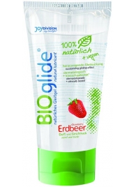 Гель-смазка на водной основе с ароматом клубники BioGlide - 80 мл. - Joy Division - купить с доставкой в Пензе