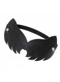 Черная закрытая кожаная маска с ушками кошки - Pecado - купить с доставкой в Пензе