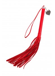 Красная кожаная плеть с петлёй - 50 см. - Pecado - купить с доставкой в Пензе