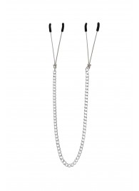 Зажимы на соски «Вилки» на цепочке - Pecado - купить с доставкой в Пензе