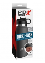 Смуглый мастурбатор-вагина в корпусе-бутылке F*ck Flask - Pipedream - в Пензе купить с доставкой