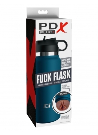 Смуглый мастурбатор-вагина в синей колбе F*ck Flask - Pipedream - в Пензе купить с доставкой