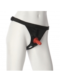 Трусики со штырьком для фиксации насадок Ultra Harness with Plug - Doc Johnson - купить с доставкой в Пензе