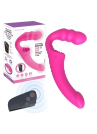 Розовый безремневой страпон Straples Strap-On Dildo - Erokay - купить с доставкой в Пензе