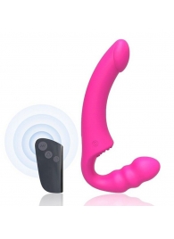 Розовый безремневой страпон Straples Strap-On Dildo - Erokay - купить с доставкой в Пензе