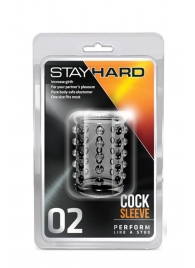 Прозрачная насадка на пенис с шишечками STAY HARD COCK SLEEVE 02 CLEAR - Blush Novelties - в Пензе купить с доставкой