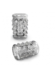 Прозрачная насадка с капельками STAY HARD COCK SLEEVE 05 CLEAR - Blush Novelties - в Пензе купить с доставкой