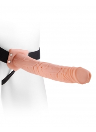 Фаллопротез телесного цвета Hollow Strap-On - 29 см. - Pipedream - купить с доставкой в Пензе