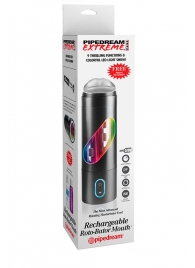 Перезаряжаемый мастурбатор-ротик Extreme Toyz Rechargeable Roto-Bator Mouth - Pipedream - в Пензе купить с доставкой