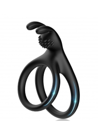 Черное эрекционное кольцо с подхватом мошонки - Boys of Toys - в Пензе купить с доставкой