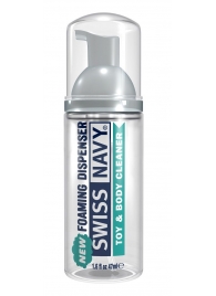 Очищающая пенка для игрушек и тела Toy   Body Cleaner Foamer - 47 мл. - Swiss navy - купить с доставкой в Пензе