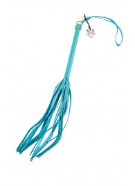 Голубая кожаная плеть - 50 см. - Pecado - купить с доставкой в Пензе