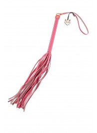 Розовая кожаная плеть - 50 см. - Pecado - купить с доставкой в Пензе