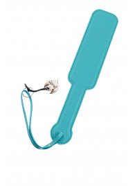 Голубой кожаный пэддл - 37 см. - Pecado - купить с доставкой в Пензе