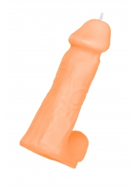 Оранжевая сувенирная свеча «Пенис» - Pecado - купить с доставкой в Пензе