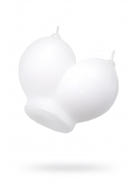 Белая сувенирная свеча «Сиськи» - Pecado - купить с доставкой в Пензе