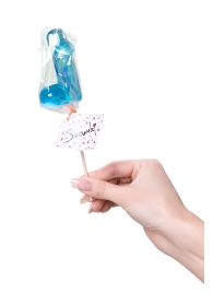 Голубой леденец в форме члена со вкусом блю кюрасао - 80 гр. - Sosuчki - купить с доставкой в Пензе