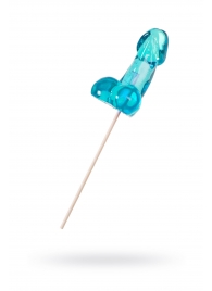 Голубой леденец в форме члена со вкусом блю кюрасао - 80 гр. - Sosuчki - купить с доставкой в Пензе