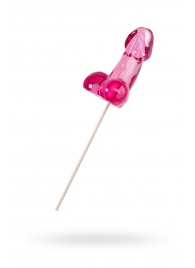 Розовый леденец в форме члена со вкусом айриш крим - 80 гр. - Sosuчki - купить с доставкой в Пензе