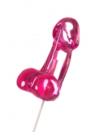 Розовый леденец в форме члена со вкусом айриш крим - 80 гр. - Sosuчki - купить с доставкой в Пензе