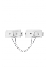 Белые мини-оковы со скруглёнными углами - Pecado - купить с доставкой в Пензе