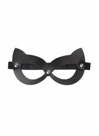 Черная открытая маска с ушками кошки - Pecado - купить с доставкой в Пензе