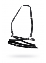 Черная кожаная портупея «Осанка» - Pecado - купить с доставкой в Пензе