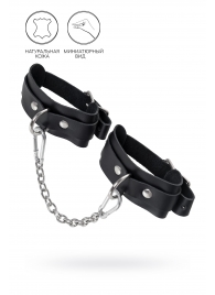 Черные мини-оковы со скруглёнными углами - Pecado - купить с доставкой в Пензе