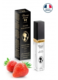 Стимулирующий блеск для губ со вкусом клубники - 7 мл. - Plaisir Secret - купить с доставкой в Пензе
