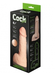 Телесный фаллоудлинитель с мошонкой Cock Next - 17 см. - LOVETOY (А-Полимер) - в Пензе купить с доставкой