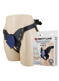 Синие трусики харнесс с платформой Caludio II - Baile - купить с доставкой в Пензе