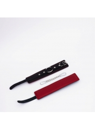 Черно-красные кожаные оковы - Crazy Handmade - купить с доставкой в Пензе