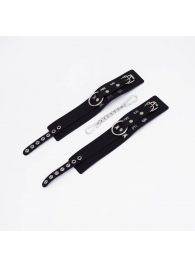 Черные кожаные оковы Sex - Crazy Handmade - купить с доставкой в Пензе