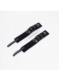 Черные кожаные оковы Sex - Crazy Handmade - купить с доставкой в Пензе