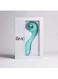 Бирюзовый вибромассажёр с деликатными токами - Youvic - купить с доставкой в Пензе